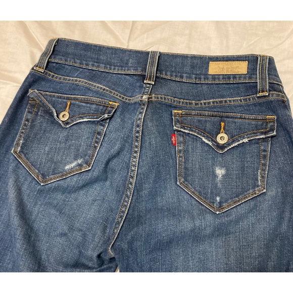 Levi’s 542 Distressed Straight Leg Pencil Jean Size 8 M. - Picture 3 of 9